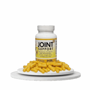 Glucosamine Chondroitin MSM Hyaluronic Acid Ashwagandha Turmeric Ginger Arnica - Joint Support Supplement, Micronized, 2430 mg, 90 Capsules.
