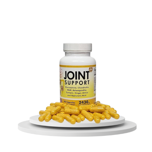 Glucosamine Chondroitin MSM Hyaluronic Acid Ashwagandha Turmeric Ginger Arnica - Joint Support Supplement, Micronized, 2430 mg, 90 Capsules.