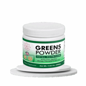 Greens Powder Total Nutrition, Peso Neto 7.05 Oz (7.05 oz) Hierba de Cebada, Espirulina, Moringa, Clorofila y Aloe Vera.