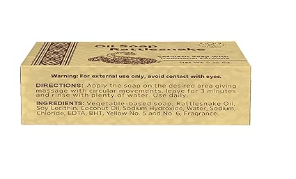 Rattlesnake Oil Soap 5.29 Oz (5.29 oz), Cosmetic Soap, Rattlesnake Oil Soap. - Image 3