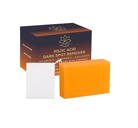 Kojic Acid Dark Spot Remover Soap Bars with Vitamin C, Retinol, Collagen, Turmeric, Original Japanese Complex infused with Hyaluronic Acid, Vitamin E, Shea Butter - Image 2