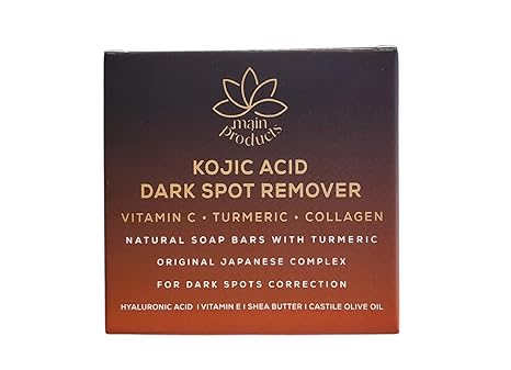 Kojic Acid Dark Spot Remover Soap Bars with Vitamin C, Retinol, Collagen, Turmeric, Original Japanese Complex infused with Hyaluronic Acid, Vitamin E, Shea Butter - Image 3