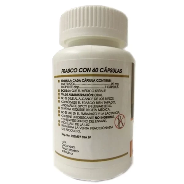 Collins Alboz Omeprazol 20mg 60 capsules (4 PACK) - Main products